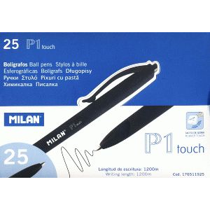 Golyóstoll Milan Touch P1 Gumírozott 0.5 mm Fekete (WIKR-067250)