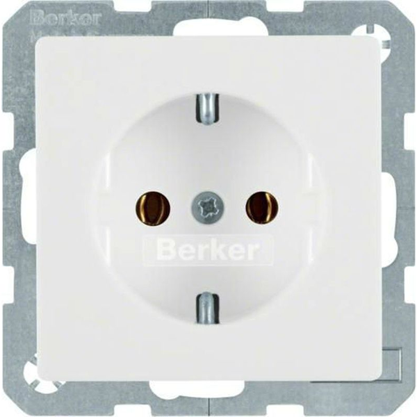 Berker SCHUKO vtičnica polarno bela žametna 47436089