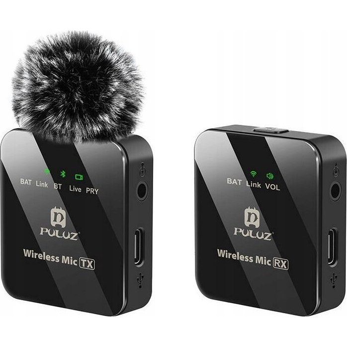 Puluz vezeték nélküli mikrofon 1 TX + 1 RX (PU3153B) (PU3153B)