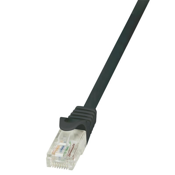 LogiLink patch cable - 25 cm - black