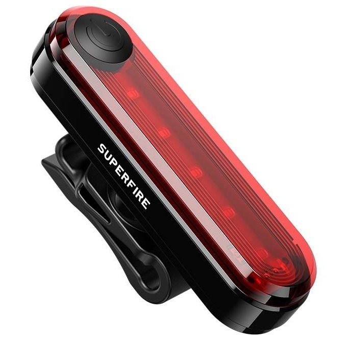 Superfire BTL01 kerékpár hátsó lámpa USB 230mAh (BTL01)