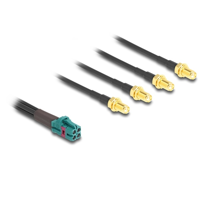 Delock Mini FAKRA Z quad kábel anya - 4 db. SMA A-típusú anya (90127) (90127)