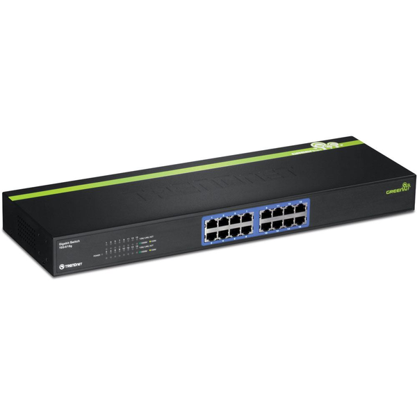TRENDnet 10/100/1000Mbps Switch 16 port  GREENnet 19"  (TEG-S16G)