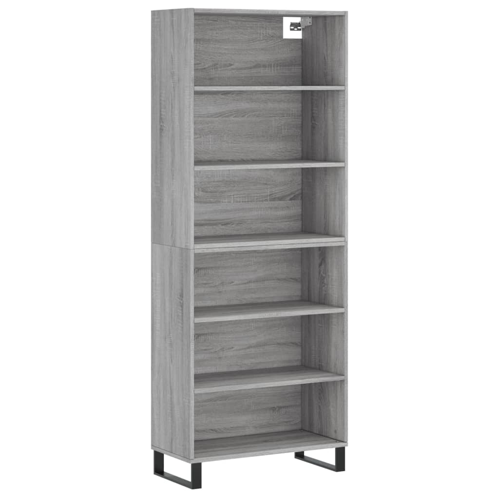 szürke sonoma szerelt fa magasszekrény 69,5x32,5x180 cm (3189603)