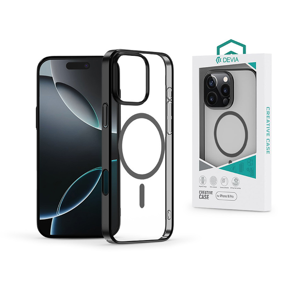 Devia Glimmer Magnetic Series tok - Apple iPhone 16 Pro - fekete