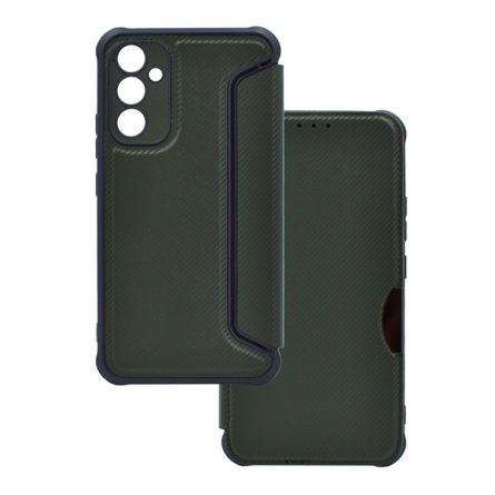 Gigapack Samsung Galaxy A34 5G karbon mintás fliptok sötétzöld (GP-138749) (GP-138749)