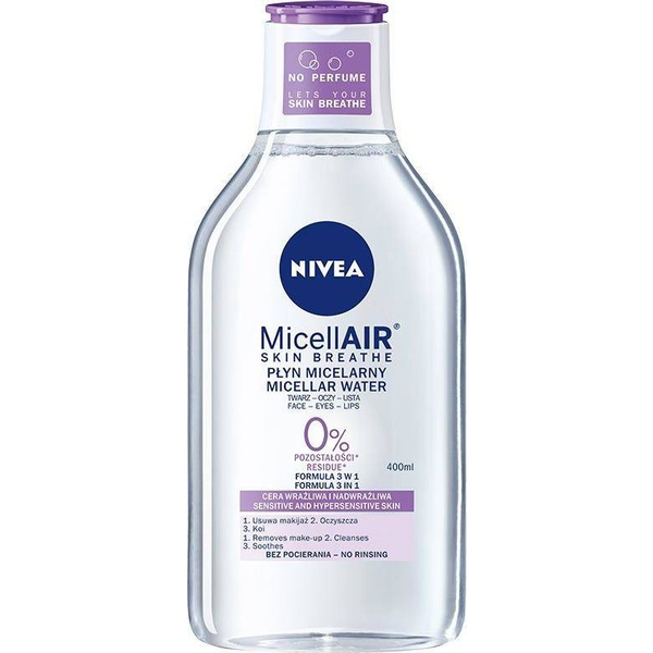 Nivea MicellAir Čistilna Voda 400ml - Za Občutljivo Kožo