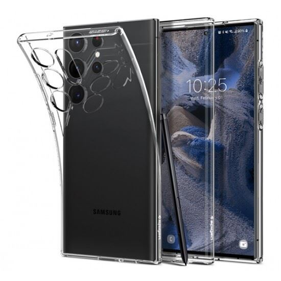 Spigen Liquid Crystal Samsung Galaxy S23 Ultra tok crystal clear átlátszó (ACS05610) (ACS05610)