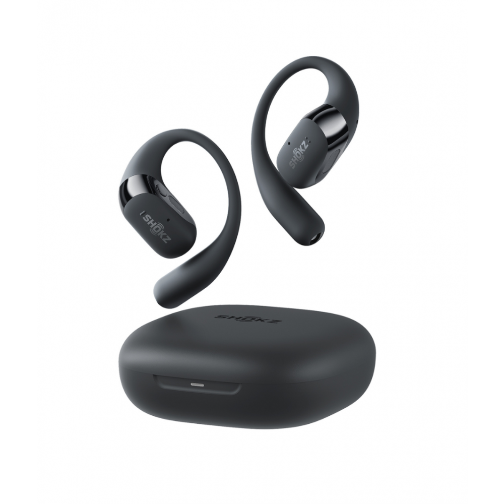 Shokz OpenFit 2 Bluetooth headset, fekete (SHOKZ-OFIT2-BK)