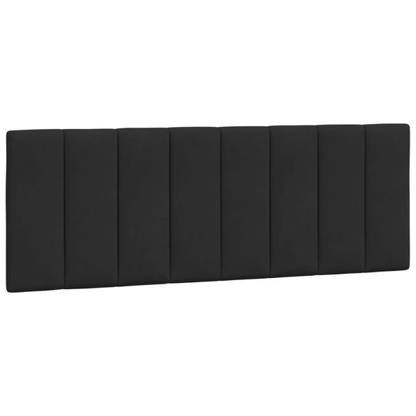 Pernă tăblie de pat, negru, 120 cm, catifea