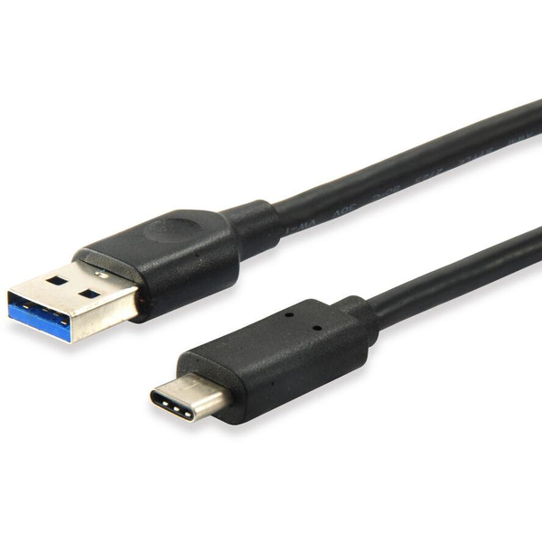 Equip 128345 cabo USB USB 3.2 Gen 1 (3.1 Gen 1) 0,5 m USB C USB A Preto
