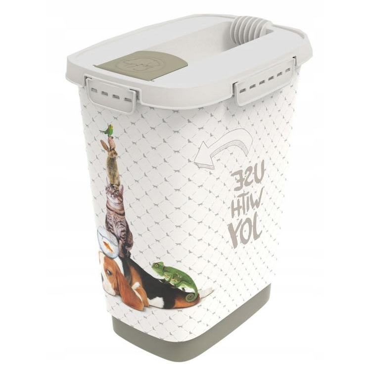 Rotho Cody 10L állateledel tartály - Mintás (4002110536)