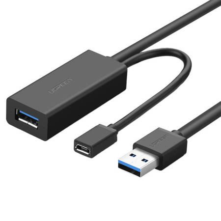 Ugreen 20827 USB kábel 10 M USB 3.2 Gen 1 (3.1 Gen 1) USB A USB A/Micro-USB B Fekete (ugr20827)