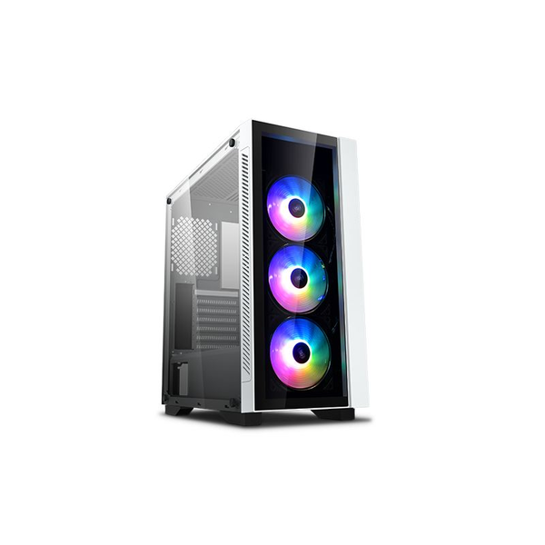 DeepCool Matrexx 55 V3 ADD-RGB WH 3F Midi Tower Negru, Alb