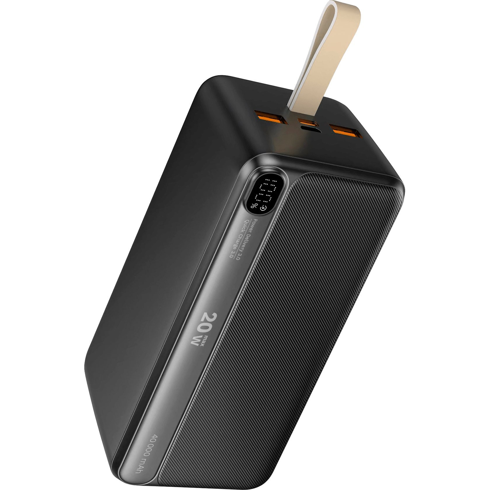 Kruger&Matz Power Bank 40000mAh KM0908 Li-Ion QC3.0/PD Fekete (KM0908)