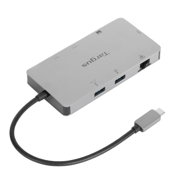Targus DOCK423EU stații de andocare și replicatoare de porturi pentru calculatoare portabile Prin cablu USB 3.2 Gen 1 (3.1 Gen 1) Type-C Argint