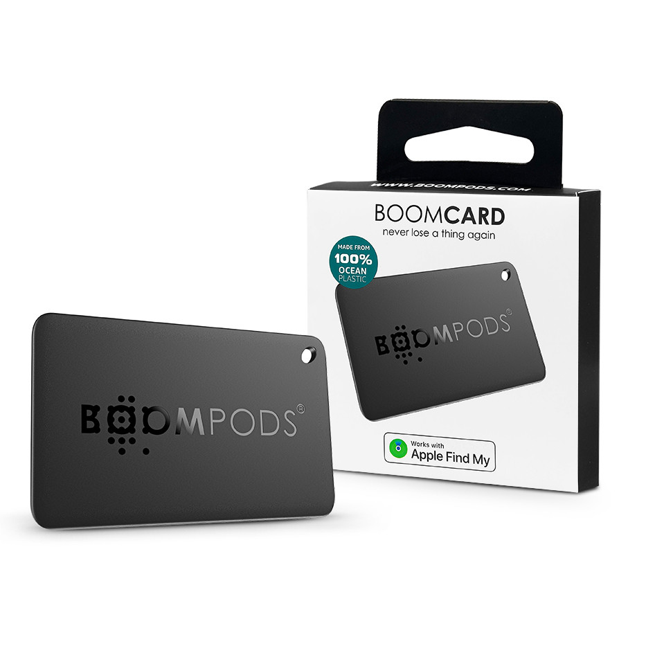 Boompods bluetooth tracker AirTag - Boompods Boomcard - fekete (TACARD)