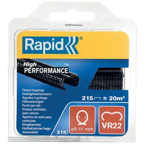 RAPID VR22/5-11 mm, 215 darab, acél-fekete PET bevonat, buborékcsomagolás (40108804)