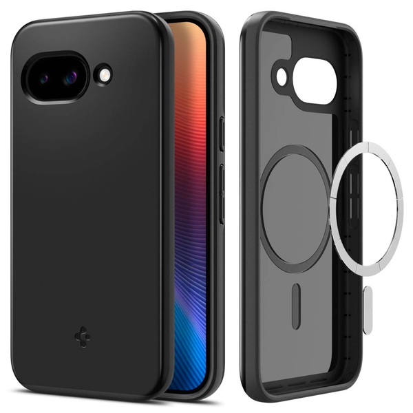 Google Pixel 9a Spigen Thin Fit Magsafe Műanyag Telefonvédő Matt, Magsafe, Fekete