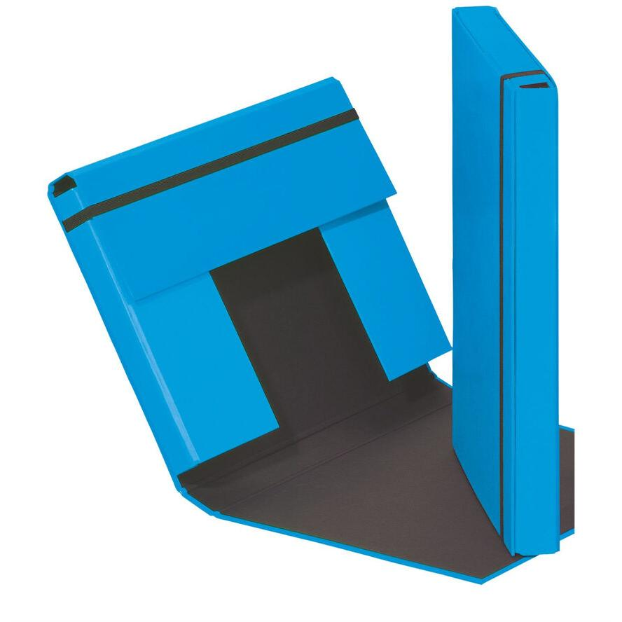 PAGNA Sammelbox A4 PP hellblau transp. m.Gummiz 6 St. (21308-20)