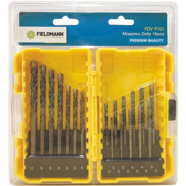Fieldmann FDV 9101 18 részes fúrószár készlet