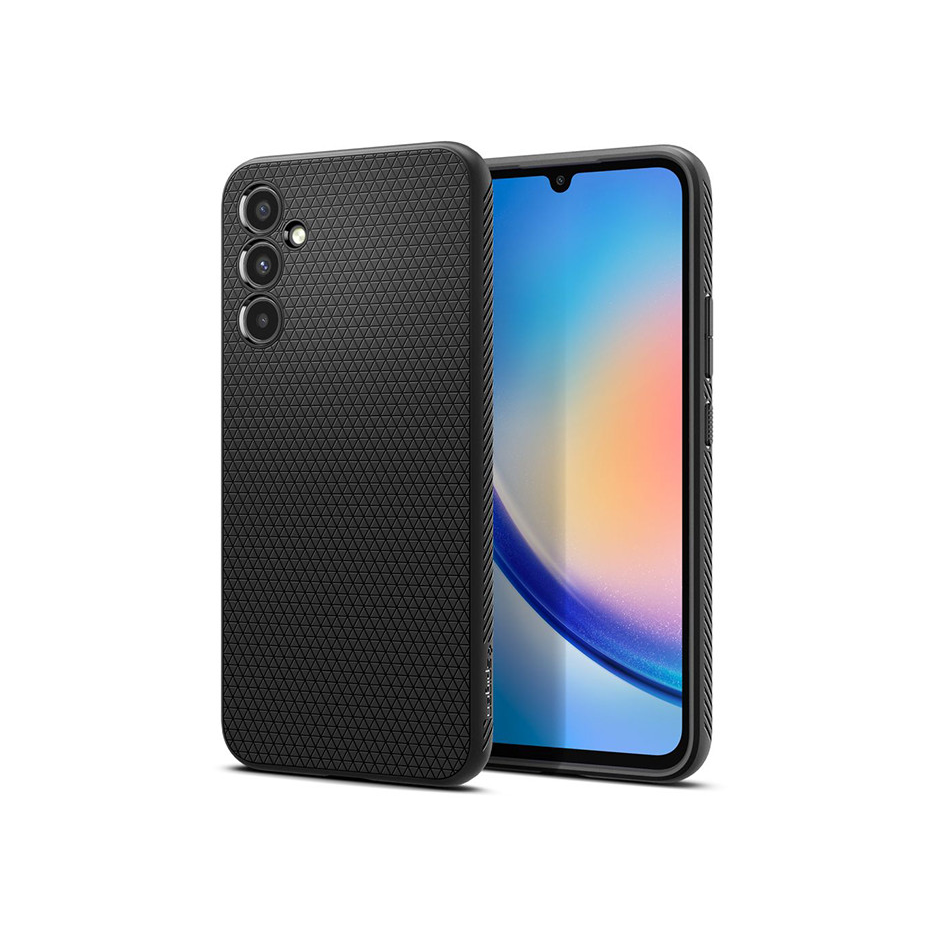 Samsung SM-A346 Galaxy A34 5G ütésálló hátlap - Spigen Liquid Air - fekete (SP0213)