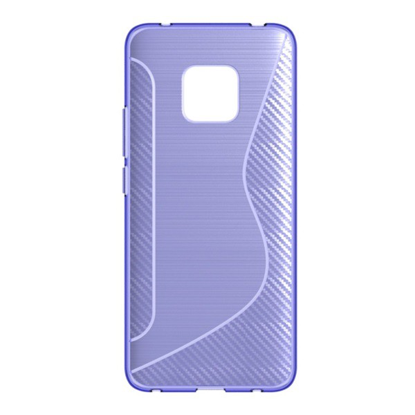 Szilikon telefonvédő (S-line, karbon minta) LILA [Huawei Mate 20 Pro] (5996457828784)