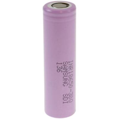 Samsung INR18650 30Q Speciális akku 18650 Flat-top, Nagyáramra alkalmas Lítiumion 3.6 V 3000 mAh