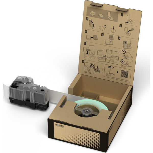 Epson BR-VN12YB-E етикетна лента Черен на жълт фон