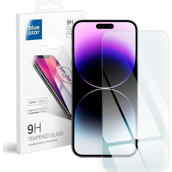 Bluestar iPhone 14 Pro 6.1" Előlapi Üvegfólia Edzett Hajlított 5D Full Glue