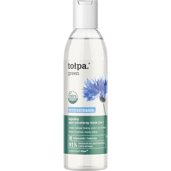 Tołpa Łagodny płyn micelarny - tonik 2w1 Oczyszczanie 200ml