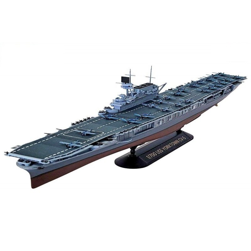 Academy Yorktown CV-5 Midaway-i csata hajó műanyag modell (1:700) (14229)
