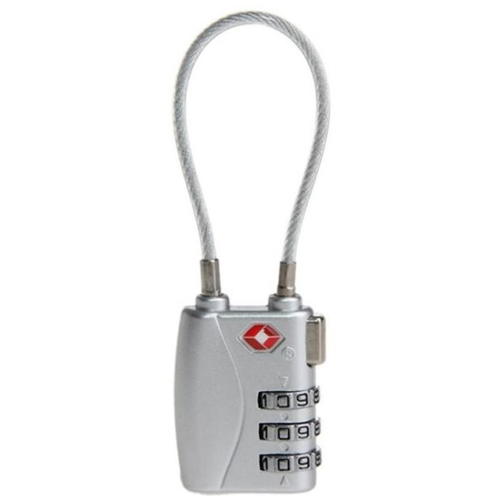 Kufryplus TSA lock with lanyard TL213 silver (K0810000TL213)