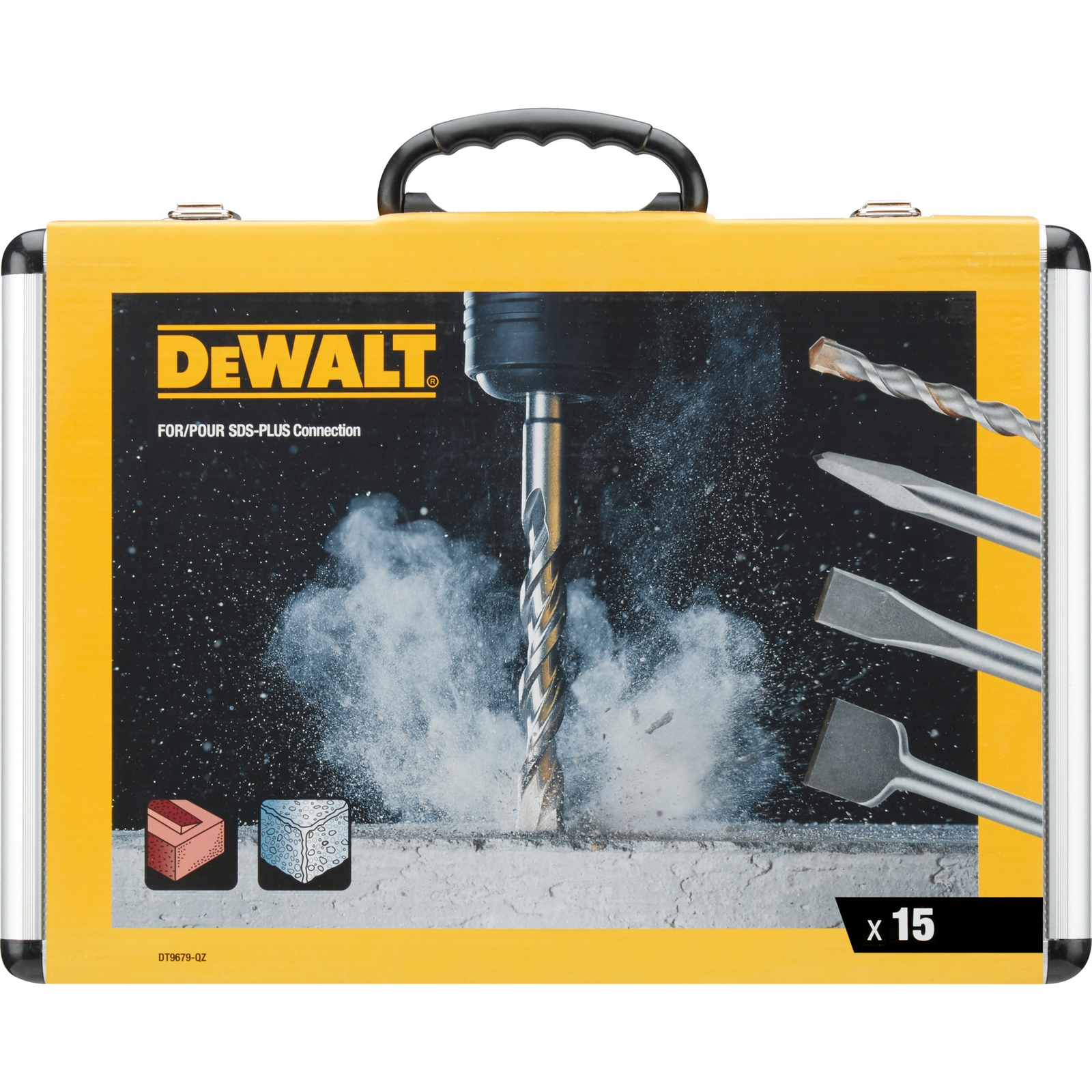 DeWalt DT9679-QZ SDS+ Fúró és Véső készlet (15 db / csomag) (DT9679-QZ)