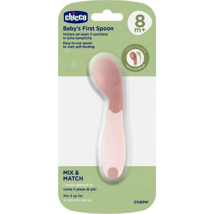 Chicco 00016100150000 príbor pre batoľatá Lyžica pre batoľa Ruže