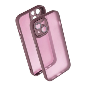 Szilikon telefonvédő (ütésállóság, akril hátlap, kameravédő) LILA Apple iPhone 13 