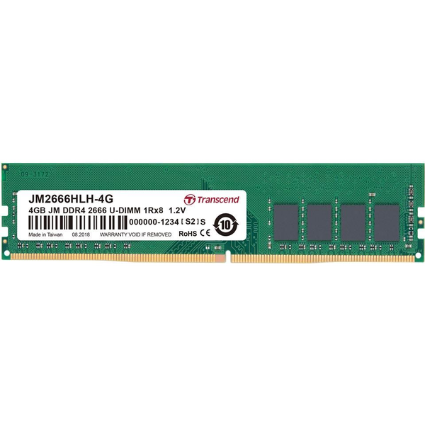 Transcend JM 4GB DDR4 2666 U-DIMM памет