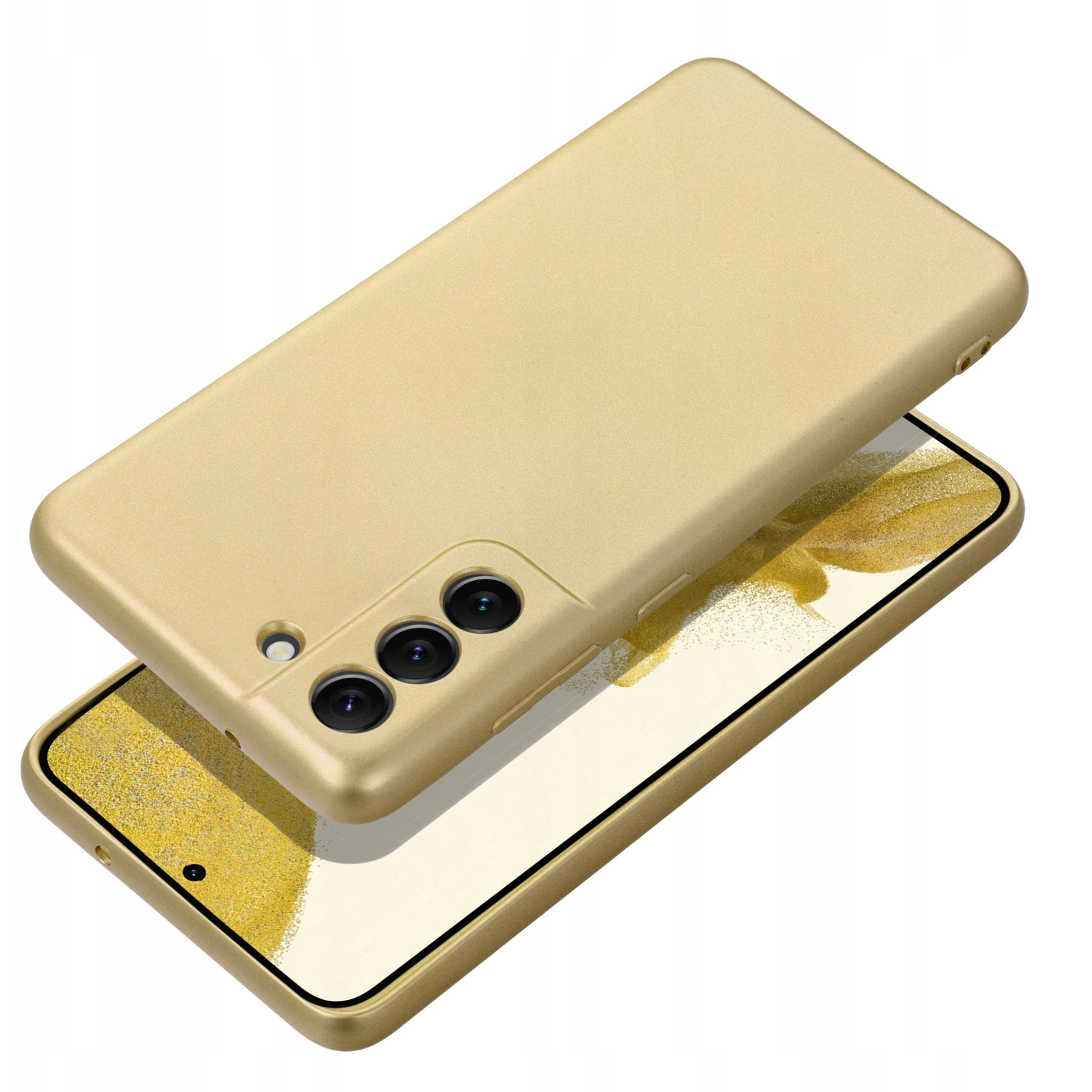 ZONE Metallic Case tok Samsung Galaxy S25 Edge csillogó arany (5903396380716)