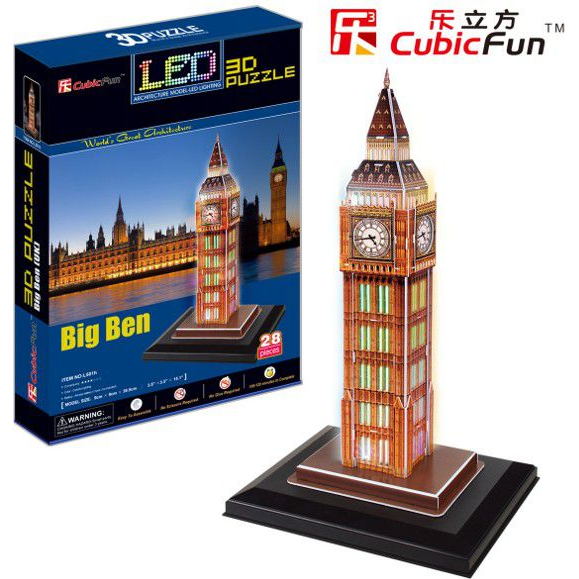 Cubicfun 3D Puzzle Big Ben LED Világítással