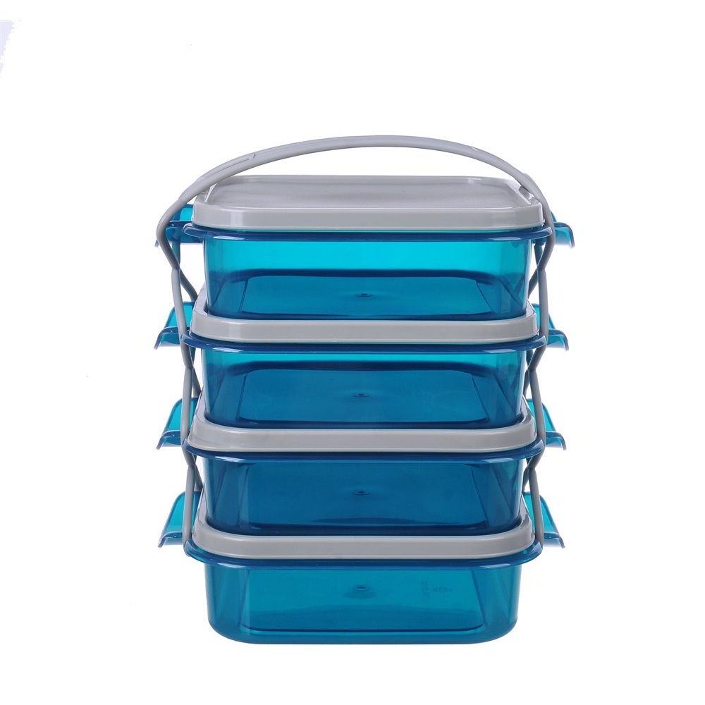 TOO KT-160 4x1.5L Műanyag ételtároló készlet (4 db / csomag) (KT-160)