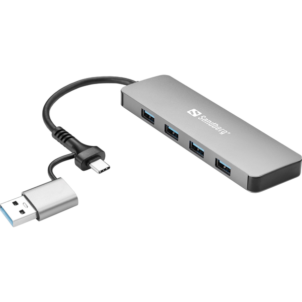 Sandberg USB-C/A to 4xUSB 3.0 Hub