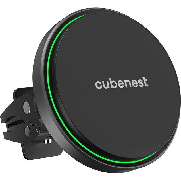 CubeNest S1C0 vezeték nélküli mágneses MagSafe töltő, autós tartó (6974699970071)