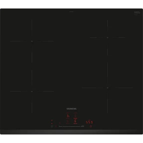 Siemens iQ100 EH631HEB1E főzőlap Fekete Beépített 60 cm Zónás indukciós főzőlap 4 zóna