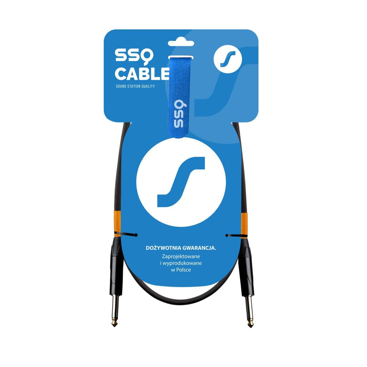 SSQ JMPJMP1 Event 6.35mm Jack apa - 6.35mm Jack apa Mono Kábel (1m) (SS-2044)