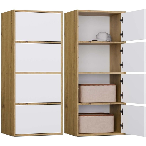 Komoda ALMA Front BIEL Korpus DĄB ARTISAN