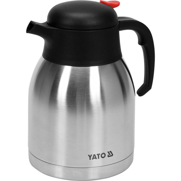 Термос с бутон за отваряне, Yato Gastro, вместимост 1.5 литра, неръждаема стомана