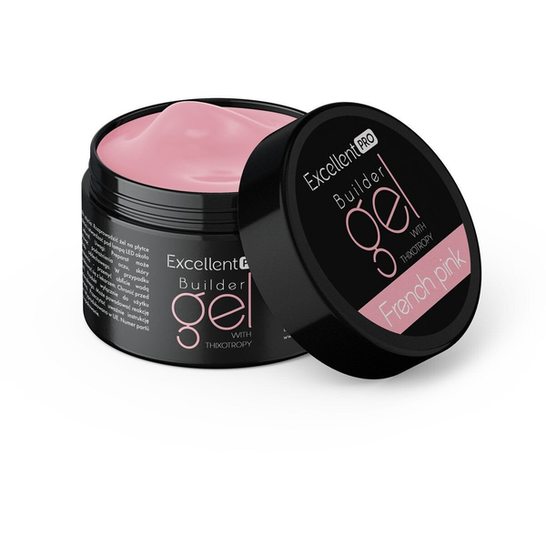 Excellent PRO Builder Gel With Thixotropy żel budujący French Pink 15g