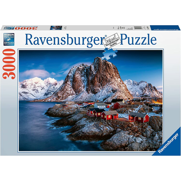 Puzzle Ravensburger Města Evropy 3000 dílků Hamnoy Lofoten 170814