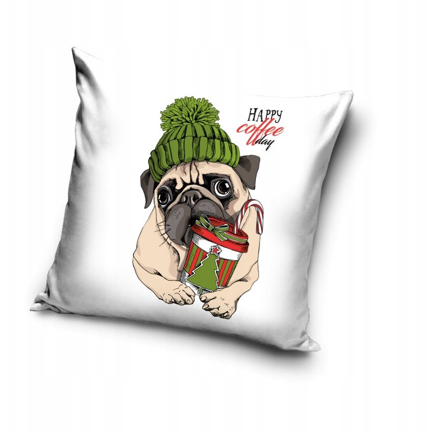 Coffee Day karácsonyi díszpárnahuzat - 40 x 40 cm (Ż-CAR-POSZ-02-50)