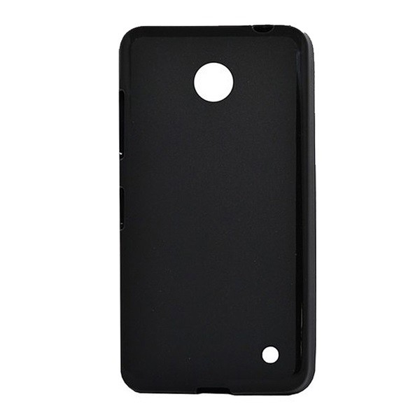 Szilikon telefonvédő FÉNYES FEKETE [Nokia Lumia 635] (5996457464821)